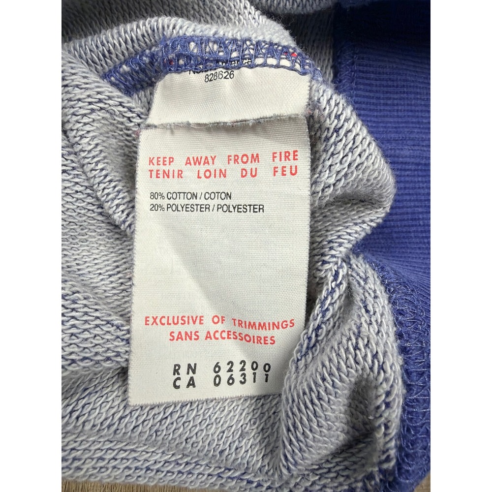 Puma Sportlifestyle Blue Pink Distressed Logo Sweatshirt 828626 Womens Large - Picture 8 of 8